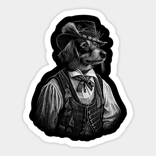 Bavarian Dachshund Sticker by i.am.sarah